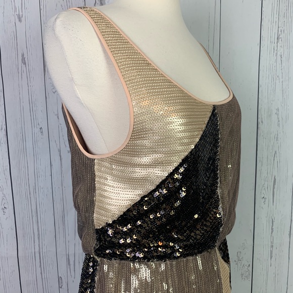 Alice + Olivia | sequin tank colorblock dress - Picture 4 of 8